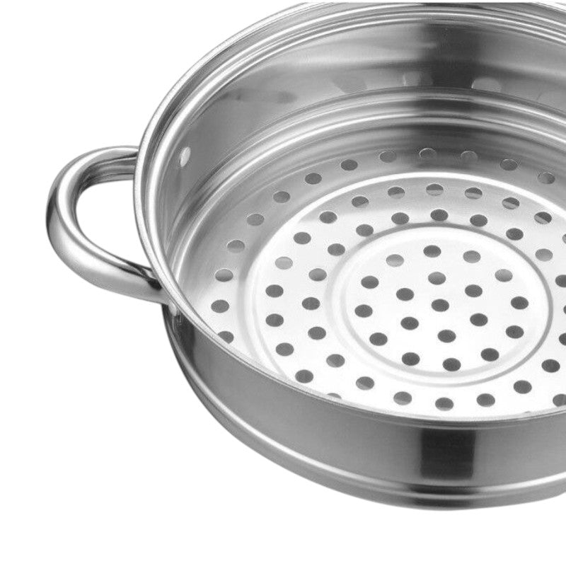 Dampindsatsen set ovenfra med de mange huller i bunden, på hvid baggrund